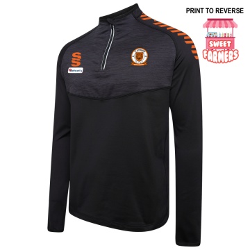 1/4 Zip Dual Performance Top :  Black