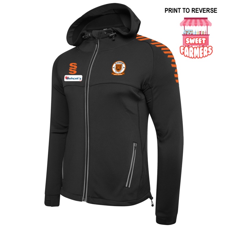 Dual Full Zip Hoody : Black