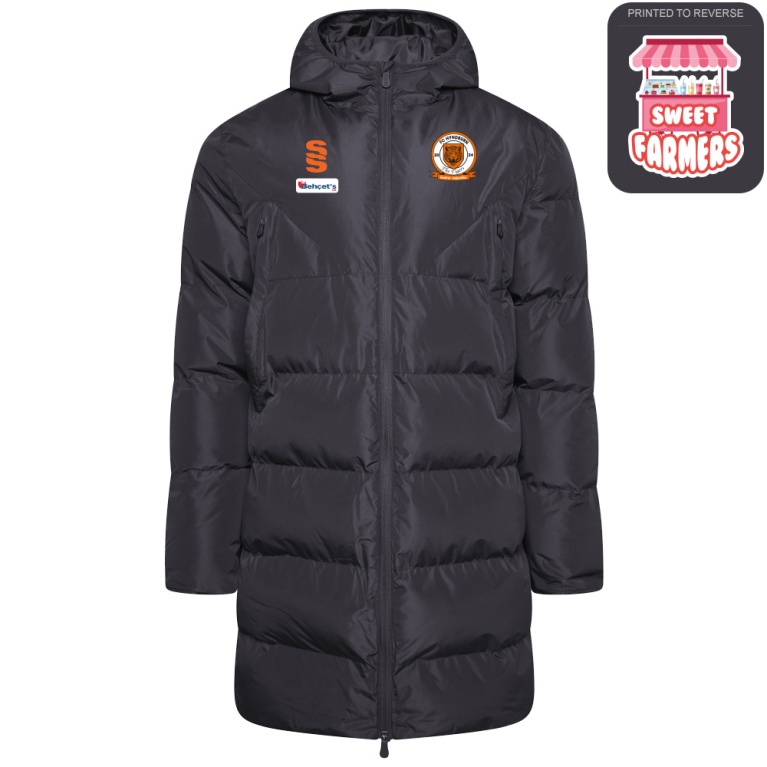 FC Hyndburn - Active Long Padded Jacket - Black