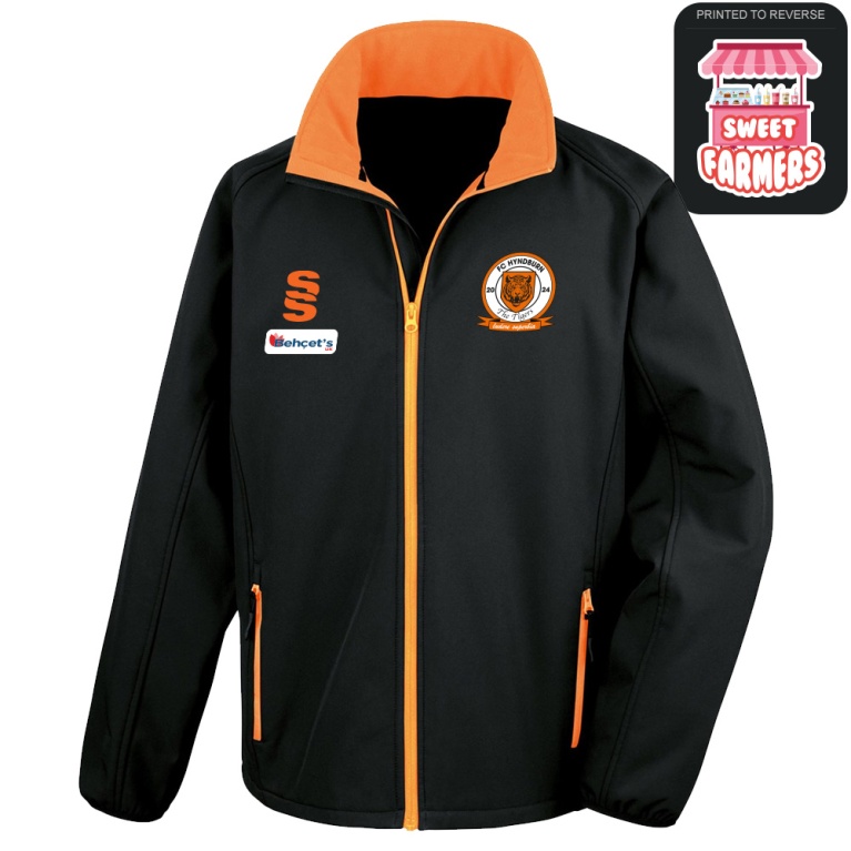 FC Hyndburn - Softshell jacket - Black Orange