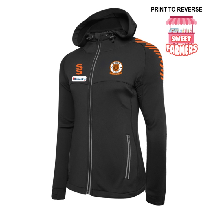 Women's Dual Full Zip Hoody : Black