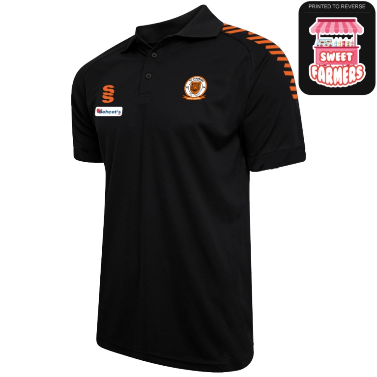 FC Hyndburn - Dual Solid Colour Polo - Black - Women's Fit