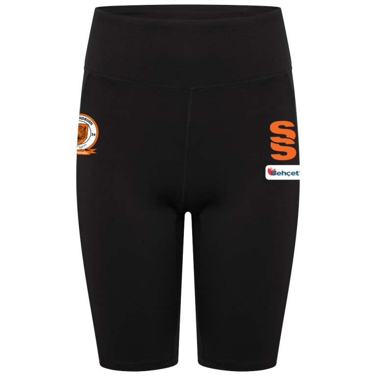WOMENS DUAL CYCLING SHORT : Black