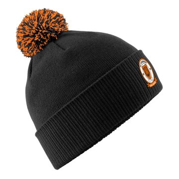 Snowstar Beanie - Black/Orange